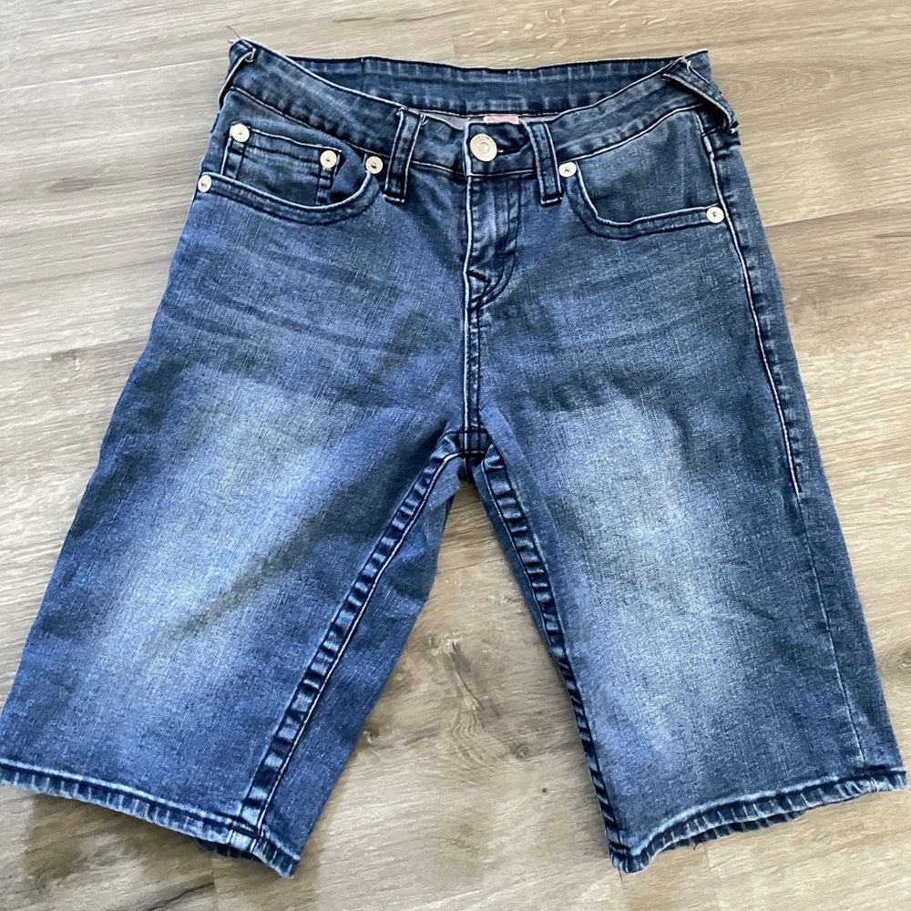 True Religion Kids Denim Shorts - Blue